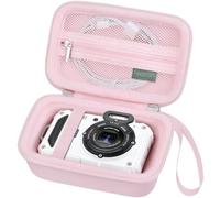 Feacan Camera Case for KODAK PIXPRO WPZ2 Rugged Waterproof Digital Camera, 16MP with 4X Optical Zoom Camera Carrying Case Travel Storage Bag, Zipper Mesh Pocket Fits Batteries, Memory Card, Jelly Pink