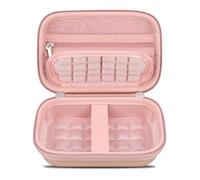Feacan Carrying Case for KODAK Printomatic Full-Color Instant Print Digital Camera, Portable Print Digital Camera Carrying Case,Compact Photo Printer Camera Travel Carrying Storage Bag Case, Rose Gold