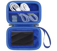 Feacan Hard Case for Samsung T9 Portable SSD, USB 3.2 Gen 2x2 External Solid State Drive 1TB 2TB 4TB, Travel Case Protective Cover Storage Bag Carrying Case (Case Only), Blue