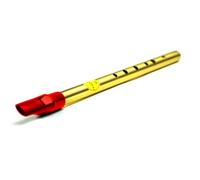 Feadog Brass Irish Penny Whistle with Red Top (Box of 10) - Key of D