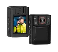 FEAMER Mini Body Camera Video Recorder, Waterproof & Loop Record HD 1080P, 10-12 HR Battery Life Wearable Police Cam for Home, Outdoor, Law Enforcement, Security Guard，Built-in 128GB Memory Card