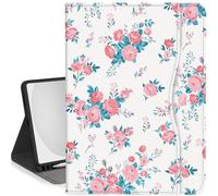 Feams Case for iPad (A16) 11th Generation 11 Inch 2025, iPad 10th Generation Case 10.9 Inch 2022 Kickstand Auto Sleep Cover with Pencil Holder & Pocket, Pink Peony