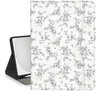 Feams Case for iPad (A16) 11th Generation 11 Inch 2025, iPad 10th Generation Case 10.9 Inch 2022 Kickstand Auto Sleep Cover with Pencil Holder & Pocket, Vintage Flowers
