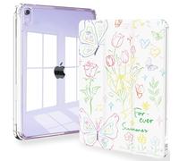 Feams Case for iPad mini 7 A17 Pro 2024/iPad Mini 6 2021, Slim Lightweight Trifold iPad mini 7 A17 Pro Case 8.3 Inch 2024 Clear Back Cover with Pencil Holder & Auto Sleep, Summer Vibe