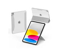 Feams for iPad (A16) 11th Generation Case 11 Inch 2025, iPad 10th Generation Case 10.9 Inch 2022, Y-Fold Standing Cover Translucent PC Back with Landscape Portrait Mode & Auto Wake/Sleep, Gray