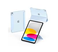 Feams for iPad (A16) 11th Generation Case 11 Inch 2025, iPad 10th Generation Case 10.9 Inch 2022, Y-Fold Standing Cover Translucent PC Back with Landscape Portrait Mode & Auto Wake/Sleep, Sky Blue