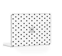 Feams for MacBook Neo 13 Inch Case 2026 A3404, Stylish Protective Clear Case Hard Shell Transparent Cover for MacBook Neo 13 Inch 2026 (A18 Pro Chip) with Keyboard Cover, Black Polka Dot