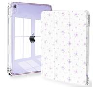 Feams Slim Case for iPad Air 11-inch M4/M3/M2 (2026/2025/2024), iPad Air 5th/4th Generation (2022/2020) 10.9 Inch Case Clear Back with Pencil Holder & Auto Sleep, Lilac Bud