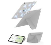 Feams Y Fold Folio for iPad A16 11th Generation Case 11 Inch 2025, iPad 10th Generation Case 10.9 Inch 2022, Y-Shaped Stand Magnetic Attachment Back Cover with Magnetic Clasp & Auto Sleep, Gray