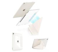 Feams Y Fold Folio for iPad mini 7 A17 Pro 8.3 Inch 2024/iPad Mini 6 2021 Case, Y-Shaped Stand Magnetic Detachable Front Cover with Magnetic Clasp & Auto Sleep, Cream White
