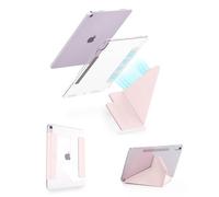 Feams Y Fold Folio for iPad mini 7 A17 Pro 8.3 Inch 2024/iPad Mini 6 2021 Case, Y-Shaped Stand Magnetic Detachable Front Cover with Magnetic Clasp & Auto Sleep, Light Pink