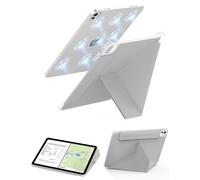 Feams Y Fold Folio for iPad Pro 11 Inch Case M5/M4 2025/2024, Y-Shaped Stand iPad Pro 11 Inch M5/M4 Case 2025/2024 Magnetic Attachment Back Cover with Magnetic Clasp & Auto Sleep, Gray