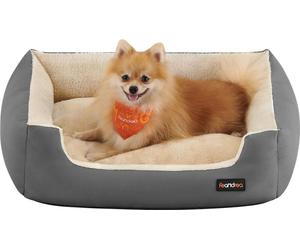 Feandrea 100% Polyester Pet Bed, 75x58x21cm, Dark Grey