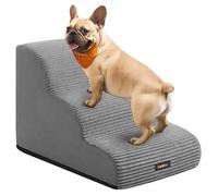 Dog stairs with gentle slope and anti slip design, 3 Steps(57L x 40W x 40H cm)