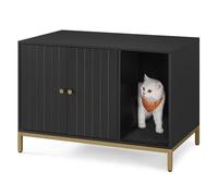 Feandrea Cat Litter Box Enclosure, with Scratching Mat, 80 x 50 x 55 cm