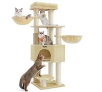 Feandrea Cat Tree for Large Cats, 9 Scratching Posts, 50 x 50 x 160 cm