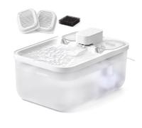 Feandrea Cat Water Fountain,10Filters+5Sponges,White,PWF001W101-01