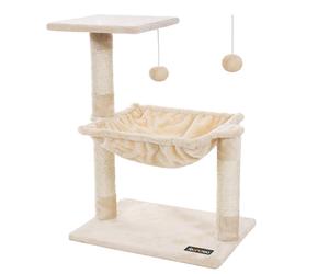 FEANDREA Cats Climb Tree Steady Cat Tree with Plush and Soft Hammock PCT82M