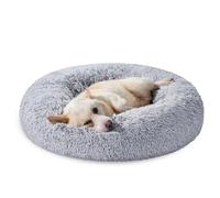 Feandrea Dog Bed, Donut Cat Bed, Fluffy Calming Pet Bed with