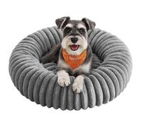 Feandrea Dog Bed, Large Cat Bed with Soft Padding, 70 cm, Washable, Non-Slip, Dove Grey PGW303GD01