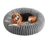Feandrea Dog Bed, Large Pet Bed with Soft Padding, 80 cm, Washable, Non-Slip, Dove Grey PGW304GD01