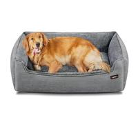Songmicshome XXL Washable Dog Bed, 110 x 75 x 27 cm, Grey