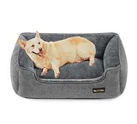 Feandrea Dog Bed, Raised Edges, Washable Cover, M, 90 x 75 x 25 cm