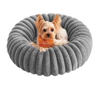 Feandrea Dog Bed, Small Cat Bed with Soft Padding, 50 cm, Washable, Non-Slip, Dove Grey PGW301GD01