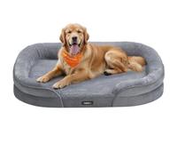 Dog Bed Orthopaedic Dog Sofa, Light Grey / 106 x 76 x 18 cm(L x W x H)