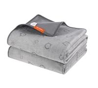 Feandrea Dog Blanket, Set of 2, Reusable Dog Mat, 152 x 122 cm, XXL, Waterproof, Leakproof, Non-Slip, Absorbent for Dogs, Cats, Rabbits, Dove Grey PTD004G01