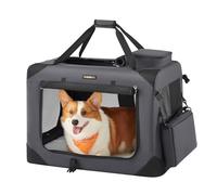 Large Blue Pet Carrier, Grey