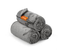 Feandrea Pet Blankets, 3-Pack Dog Blankets Washable, L, 127 x 102 cm, for Small and Medium Dogs, Flannel Dog Couch Cover Protector, Slate Grey PPB014G01