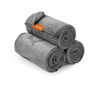 Feandrea Pet Blankets, 3-Pack Dog Blankets Washable, XL, 152 x 127 cm, for Medium and Large Dogs, Flannel Dog Couch Cover Protector, Slate Grey PPB015G01