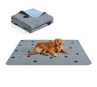 Feandrea Reusable Dog Training Pads, 2 Pack, 183 x 183 cm | Washable Puppy Pads, XXL, Waterproof, Leakproof, Non-Slip, Super Absorbent, Grey, ISLAND Collection PTD072G01