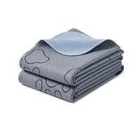 Feandrea Reusable Dog Training Pads, 2 Pack, Washable Puppy Pads, 122 x 91 cm, L, Waterproof Dog Pee Pads Pet Mat, Leakproof, Non-Slip, Super Absorbent, for Dogs, Cats, Rabbits, Grey PTD036G01