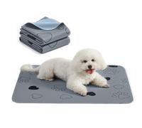 Feandrea Reusable Dog Training Pads, 2 Pack, Washable Puppy Pads, 91 x 86 cm, M, Waterproof Dog Pee Pads Pet Mat, Leakproof, Non-Slip, Super