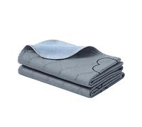 Feandrea Washable Dog Training Pads, 2 Pack, Reusable Puppy Pads, 122 x 61 cm, L, Waterproof Dog Pee Pads, Leakproof, Non-Slip, Super Absorbent, For Guinea Pig, Hamster, Grey PTD024G01