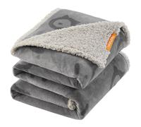 Feandrea Waterproof Dog Blanket, Sherpa Fleece Pet Blanket for Large and Extra Large Dogs, Cats, 203 x 152 cm, XXL, Machine Washable, Reversible Dog
