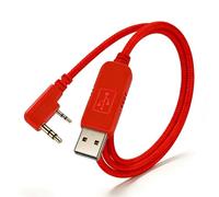 Feanteek Baofeng Programming Cable for Two Way ham Portable radios: UV-5R, 5RA, 5R Plus, 5RE, UV-82, bf F8HP, UV3R Plus, BF-888S, USB Programming Cable FT232RL Cable,Red (1M)
