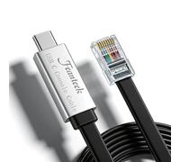 FEANTEEK USB C Console Cable for Laptops USB Type C to RJ45 Serial Cable of Cisco, Netgear, LINKSYS, D-Link Routers Switches