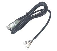 Feanteek USB-RS232-WE-1800-BT-0.0 USB to RS232 Serial Cable Genuine FT232RQ Chip Compatible with Windows 11 10 8 7 Linux MAC OS 6Way Wire End(0V)