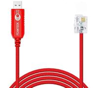 Feanteek USB to RJ9 Cable for NexStar HC(Hand Controller) with RJ9 Port, USB Control Cable Compatible for NexStar 8SE 6SE (1.8 Meters)