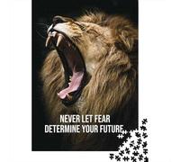 Fear 1000-Piece Puzzle for Adults, 70x50cm/1000pcs; for Calm Hands-on Time after Work; White Cardboard with A Clean Surface