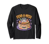 Fear-A-Misu Halloween Cake Design Long Sleeve T-Shirt