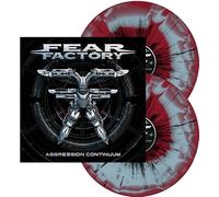Fear Factory - Aggression Continuum (Red & Blue Swirl w/ Black Splatter) [VINYL]