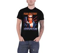 Fear Factory T Shirt Terminator Band Logo Official Mens Black L