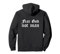 Fear God Not Man - Christian Warrior of Christ Pullover Hoodie