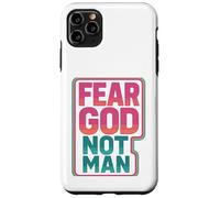 Fear God Not Man Retro Vintage Christian Fitness Lover Gym Case for iPhone 11 Pro Max