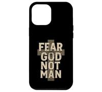 Fear God Not Man Retro Vintage Christian Fitness Lover Gym Case for iPhone 12 Pro Max