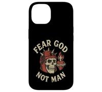 Fear God Not Man Retro Vintage Christian Fitness Lover Gym Case for iPhone 14